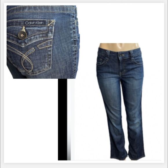 CALVIN KLEIN Y2K vintage boot cut flair jeans size 6 but fits like a size 8. - Picture 1 of 7